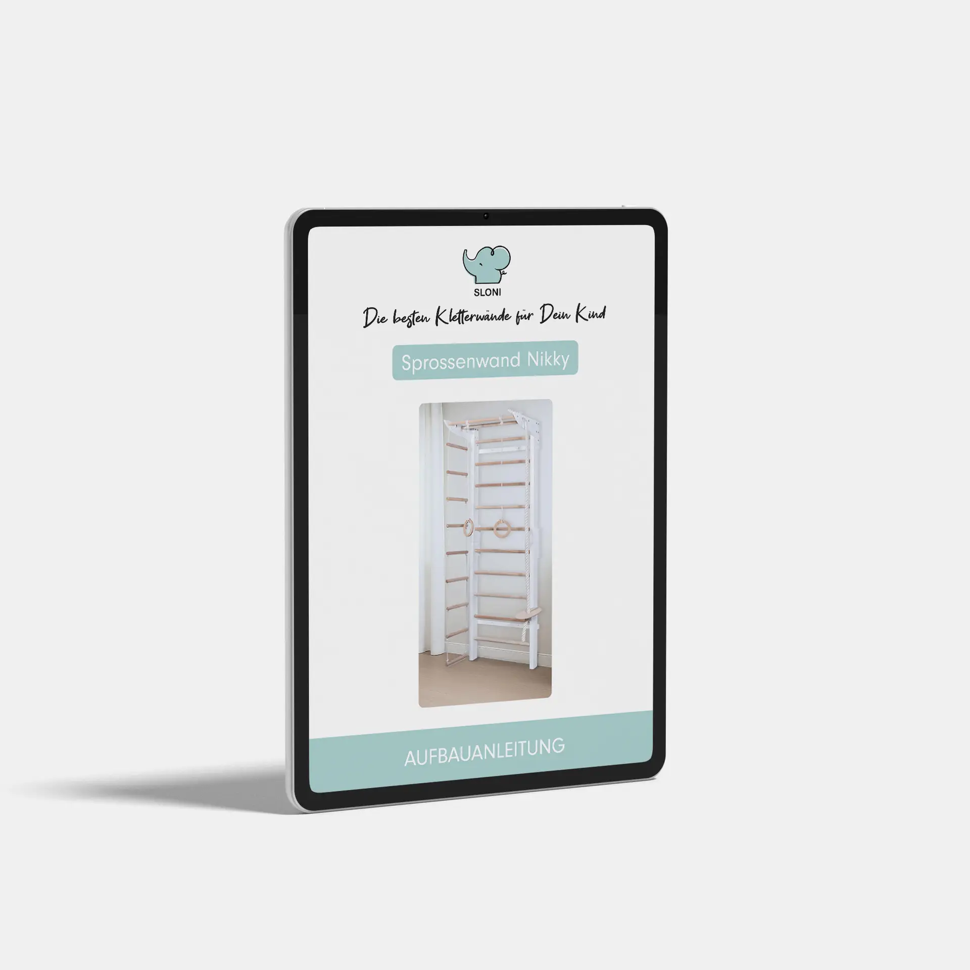 Digitale Aufbauanleitung für unsere Sprossenwand aus Holz Nikky.